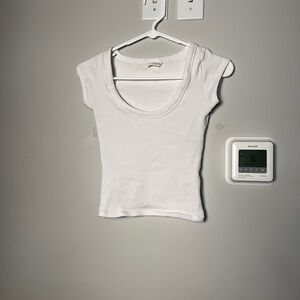 Zara White Short Sleeve Tee